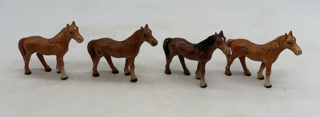 4 small cast iron horses (1 of 4)