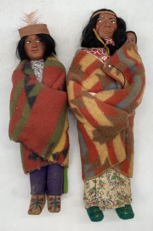 pair of Indian dolls one with Skookum tag (1 of 3)