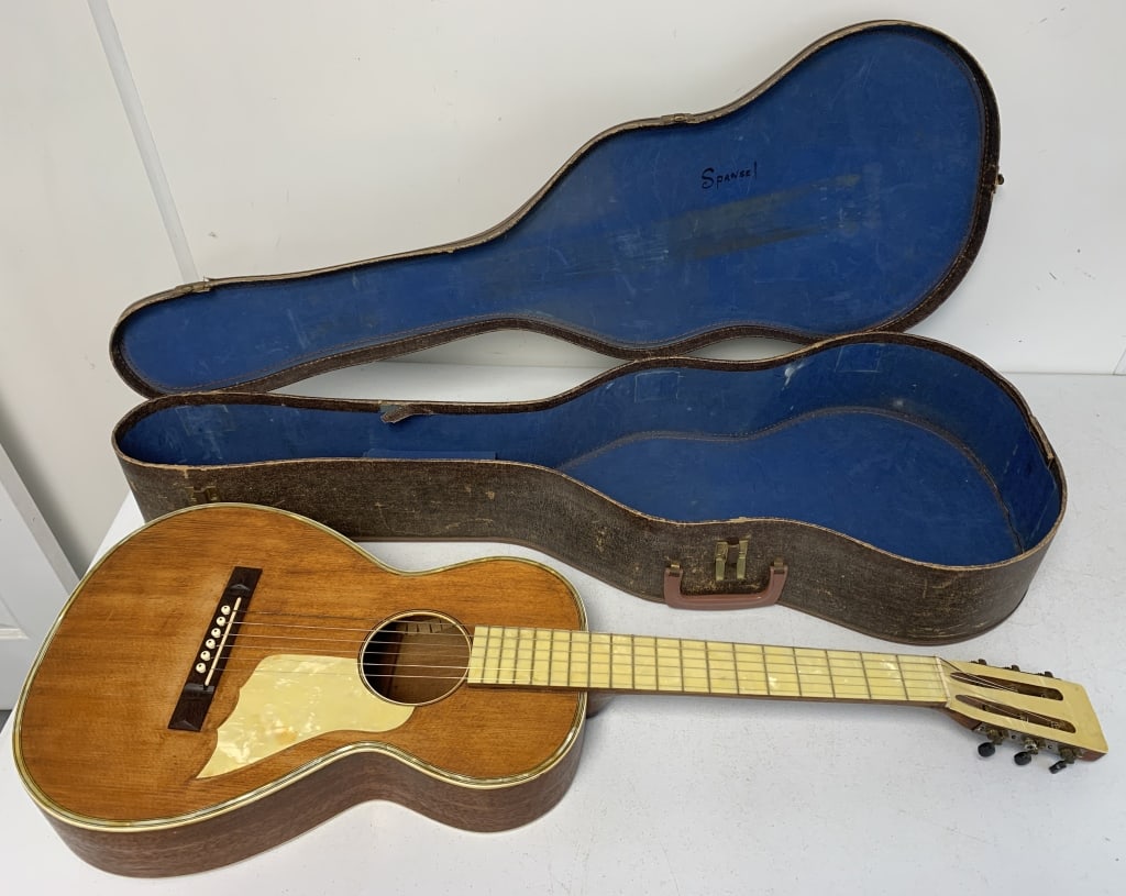 parlor guitar with case (1 of 7)