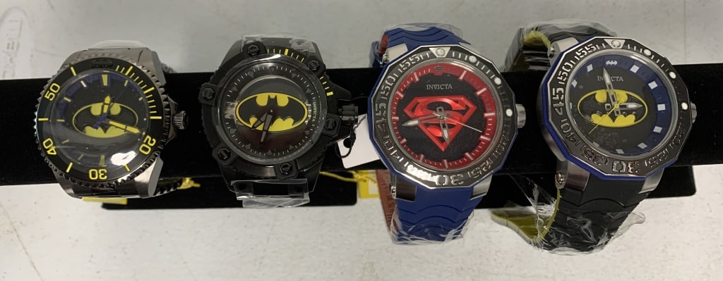 4 Invicta Men's Watches: all new with tags and plastic over wrap