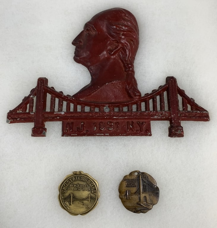 GEORGE WASHINGTON & HUDSON RIVER BRIDGE TRIO. (1 of 3)