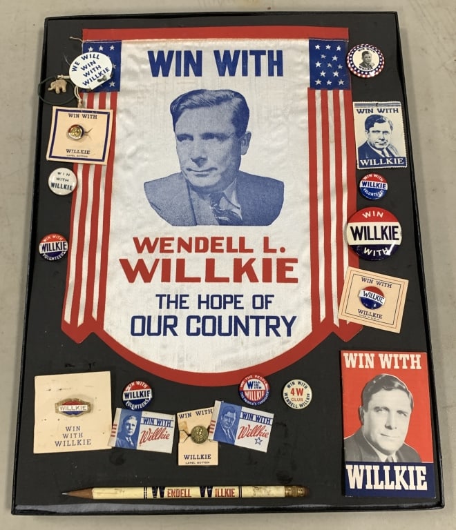 WILLKIE 1940 GROUP 18 ITEMS INC. BIG & RARE 12.25" (1 of 3)