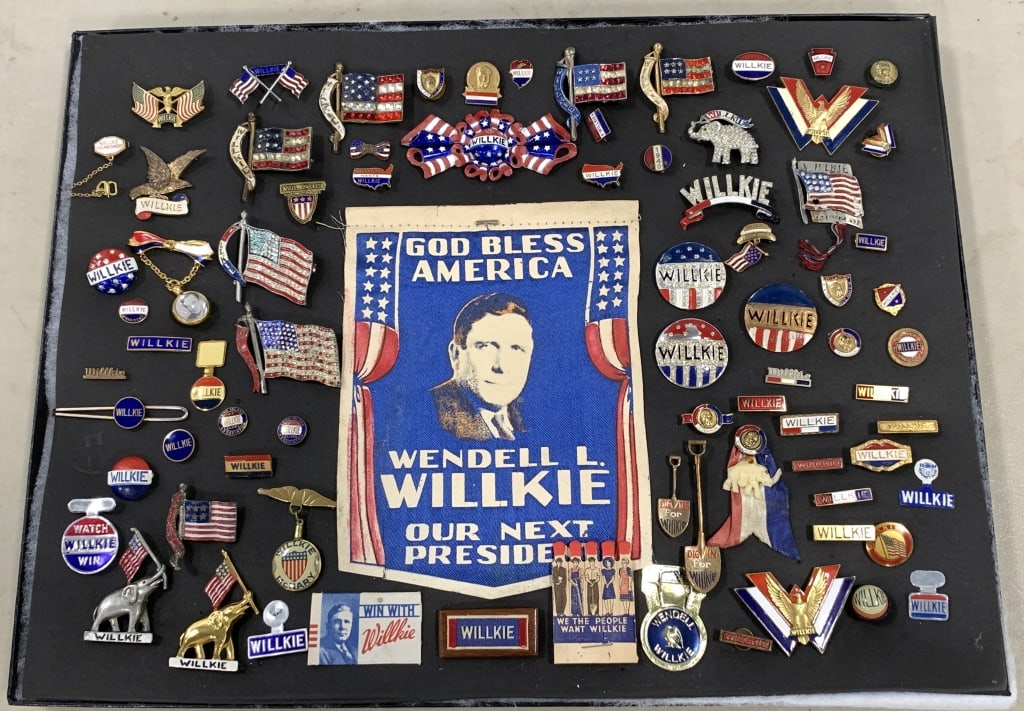OUTSTANDING COLL. LARGELY OF WILLKIE 1940 JEWELRY (1 of 3)