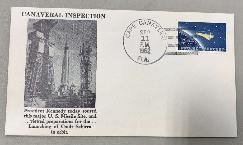 JOHN KENNEDY 1962 STAMP COVERS FOR CAPE CANAVERAL (1 of 5)