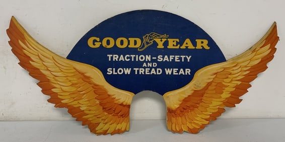 Goodyear cardboard tire display