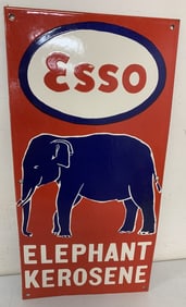 Esso Elephant Kerosene porcelain sign