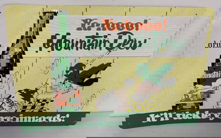 Yahoo! Mountain Dew tin sign