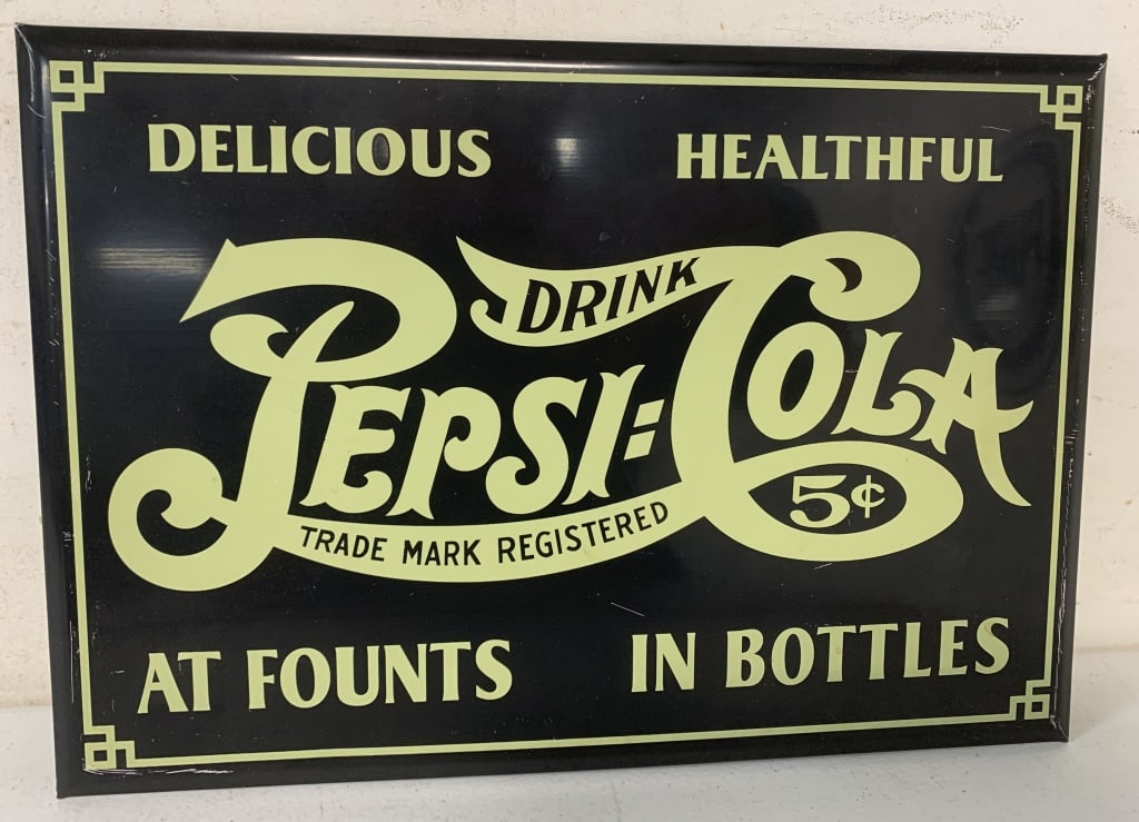 Drink Pepsi-Cola tin sign (1 of 5)