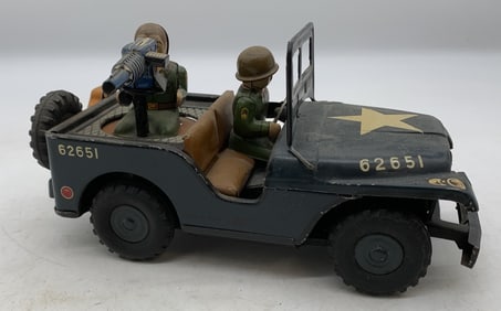 Showa tin friction military jeep