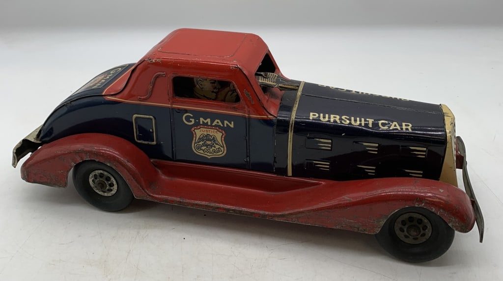 Marx G-Man wind-up Pursuit Car (1 of 6)