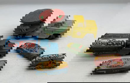 Marx, German and Japanese tin cars and trucks