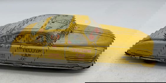 Marx tin friction Yellow Cab