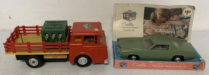 Aurora Cadillac, Marx battery op. Farm Truck