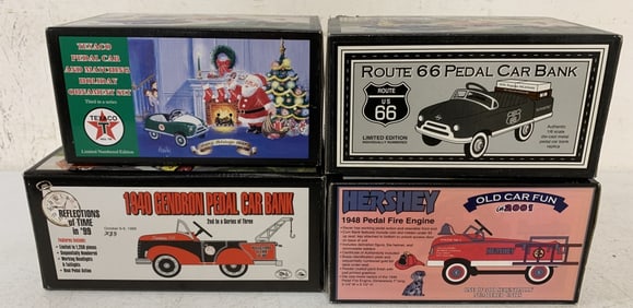 4 Crown Premiums pedal car banks and car