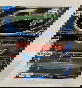 Maisto and Mira by Solido die cast cars in boxes