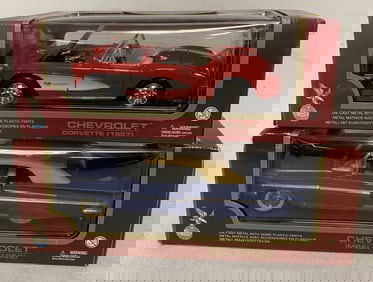 2 Road Legends die cast cars in boxes