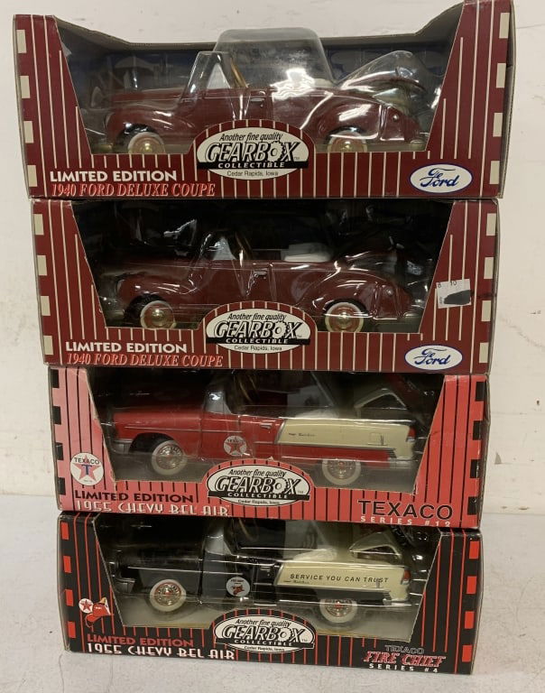 4 Gearbox die cast pedal cars in boxes (1 of 7)