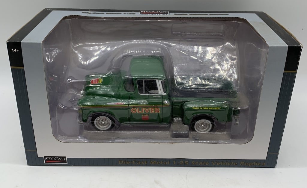 SpecCast Oliver 1957 Chevrolet Pickup Truck: in box which has wear