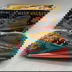 Modern Toys battery op. Moon Rocket w/box