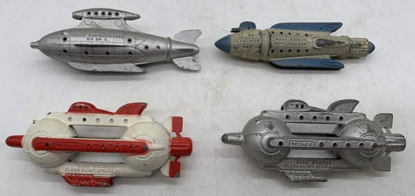 4 Tootsietoy Buck Rogers Space Ships