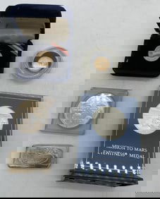 5 space travel commemoratives gold & silver Inc.