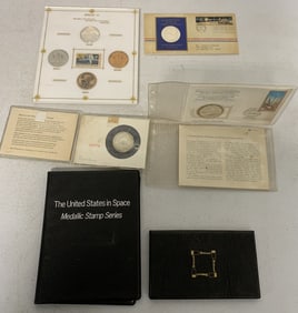 6 space themed commemoratives