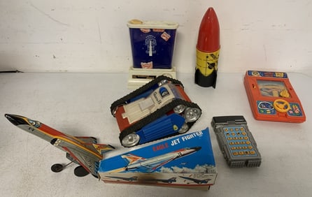 lot of space theme toys