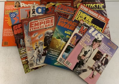 14 magazines with Star Wars covers