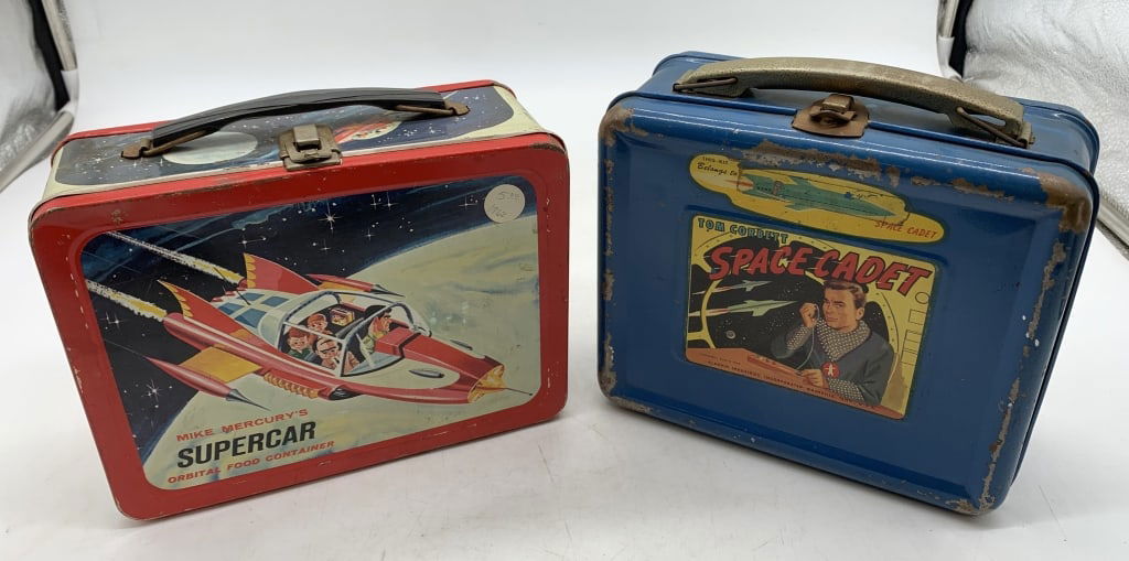 2 Supercar,Space Cadet Metal Lunch Boxes (1 of 6)