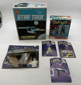 6 Star Trek Model,Emblems,Water Pistol,Bop Bag
