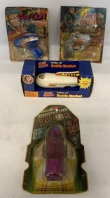 4 Flash Gordon Ray Guns,Battle Rocket/box