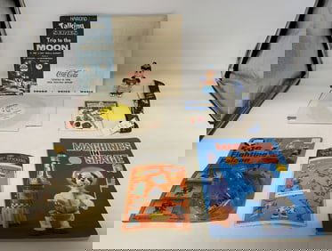 7 Stickers,Book,Coca Cola Record,Belt,Rocket