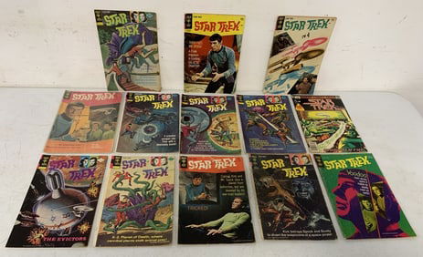 13 Gold Key Star Trex Comics,Various Dates