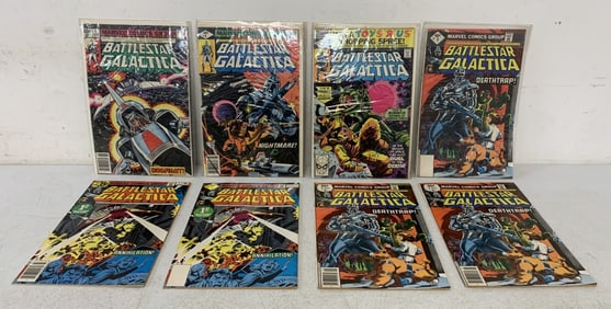 8 pcs Battlestar Galactica Marvel Comics