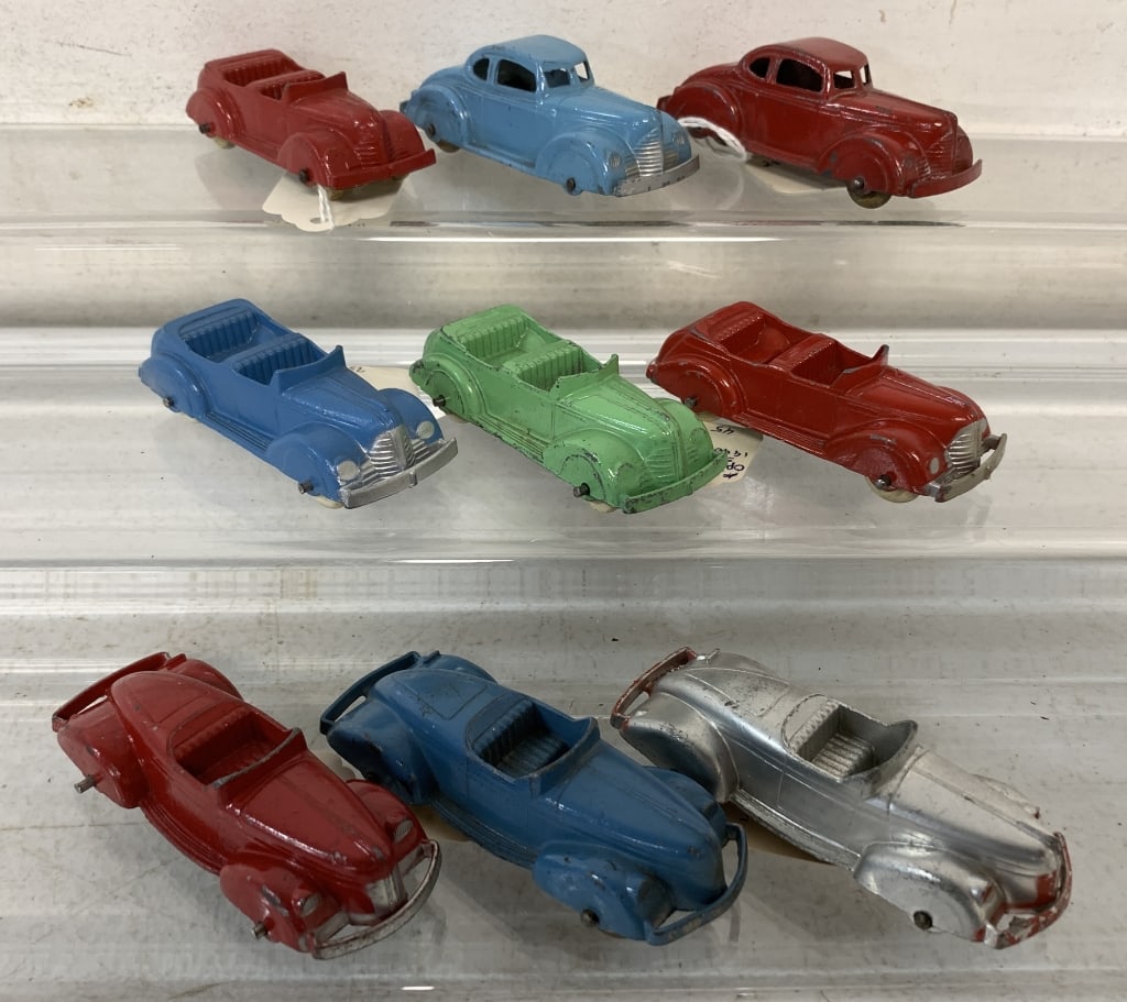 9 Tootsietoy Ford Roadster, Chevy Coupe (1 of 10)