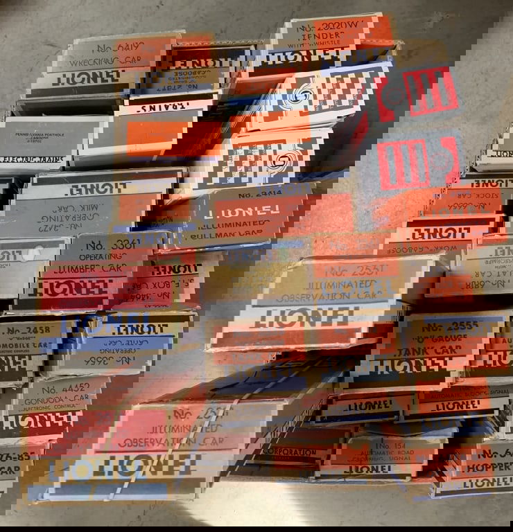 20+ Lionel Empty Train Boxes (1 of 3)