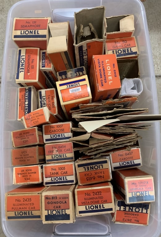 20+ Lionel Empty Train Boxes (1 of 3)