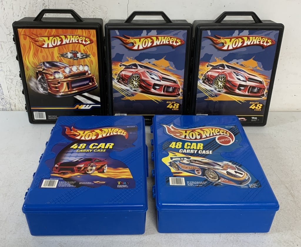 5 Empty Plastic Hot Wheels Carrying Cases (1 of 5)