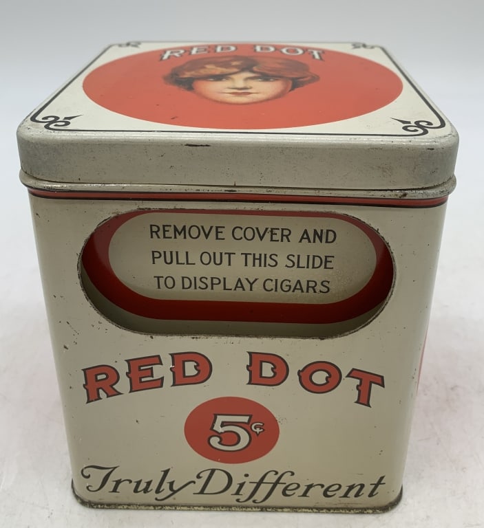 Red Dot Cigar Tin w/ Slide on Box (1 of 6)