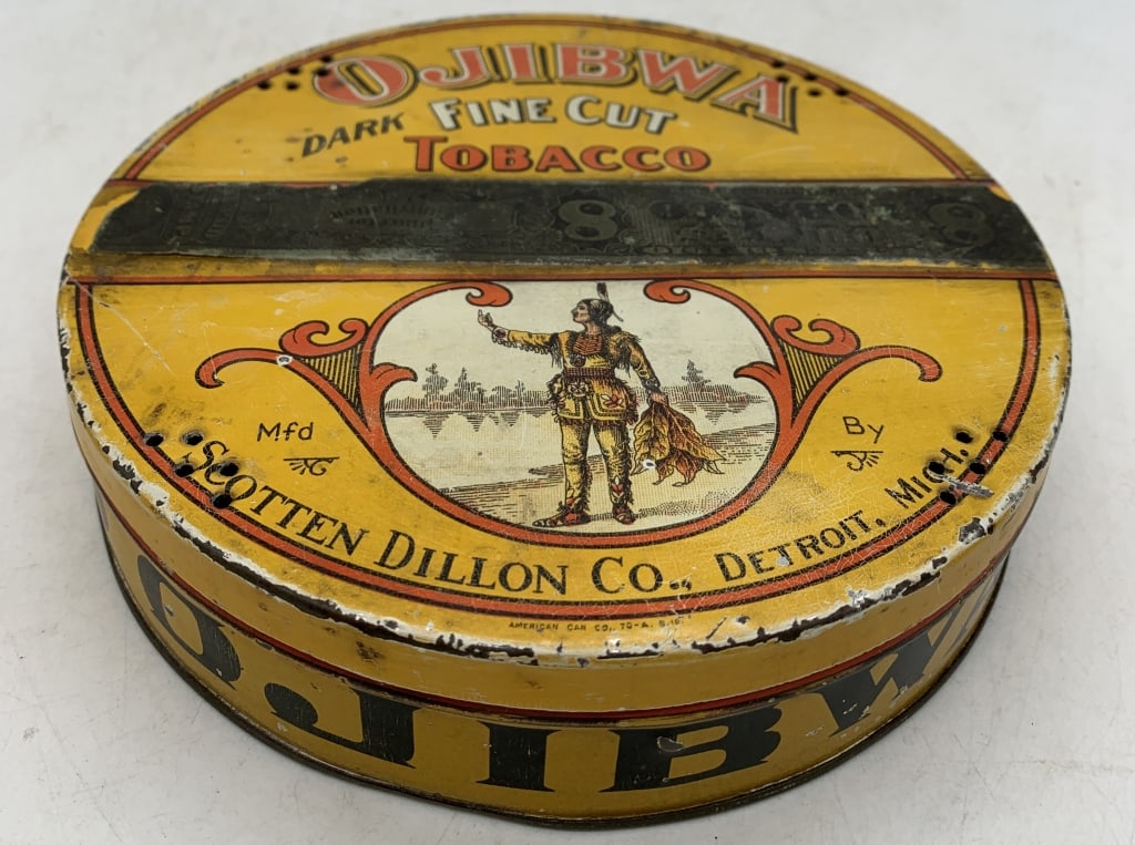 Scotten-Dillon Dark Fine Cut Ojibwa Tobacco Tin (1 of 6)
