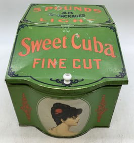 Sweet Cuba Fine Cut Tobacco Tin Display Can