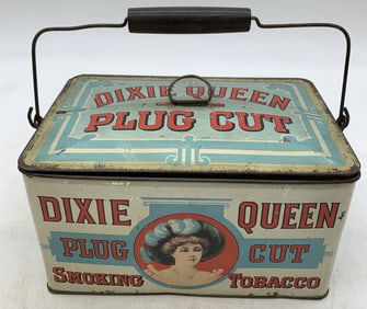 Dixie Queen Pine Cut Smoking Tobacco Tin