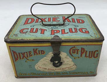 Dixie Kid Cut Plug Tobacco Tin