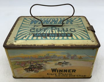 Winner Cut Plug Smoke & Chew Tobacco Tin