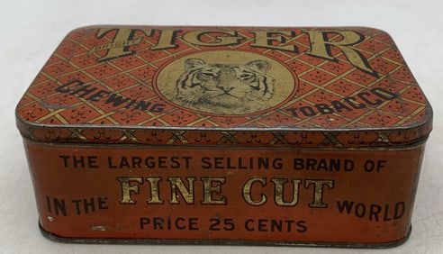 Bright Tiger Chewing Tobacco Tin