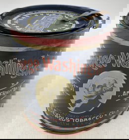 George Washington Cut Plug Tobacco Can