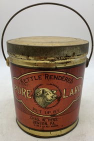 Chas. Hess Pure Lard Can