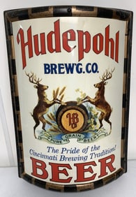 Hudepohl Brewing Co. Hanging Bar Sign