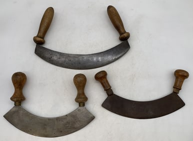 (3) Two Handled Meat/Cutting Choppers