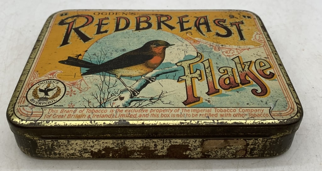 Ogden's Redbreast Flake Tobacco Tin (1 of 6)